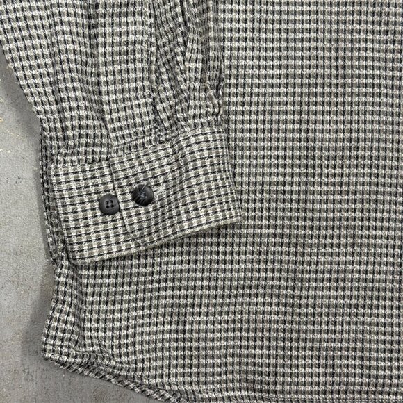 Avanlata Harry Rosen Dress Shirt Textured Cotton Viscose Long Sleeve XL - Picture 3 of 7